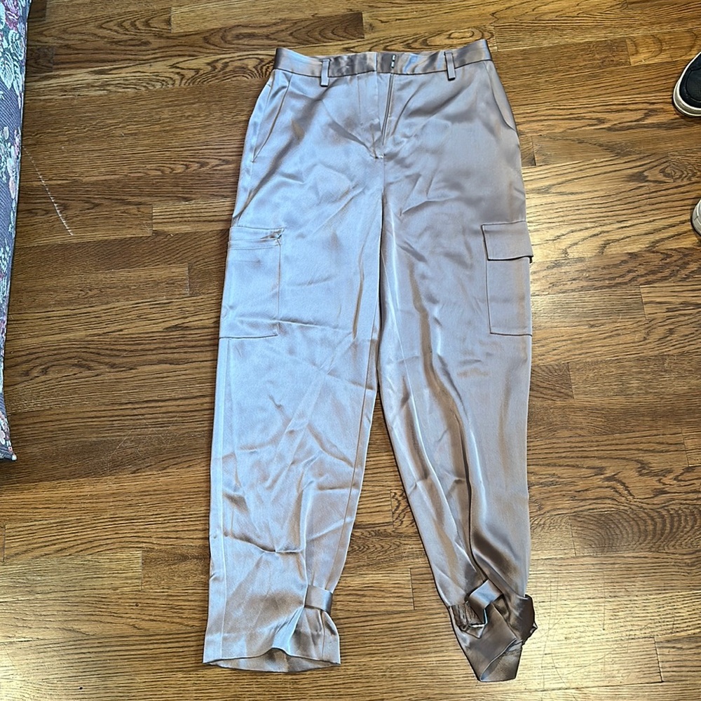 Aritzia Satin Cargo Pants